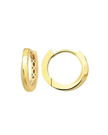 9CT Y/G HUGGIES SWIRL 2mm/10mm